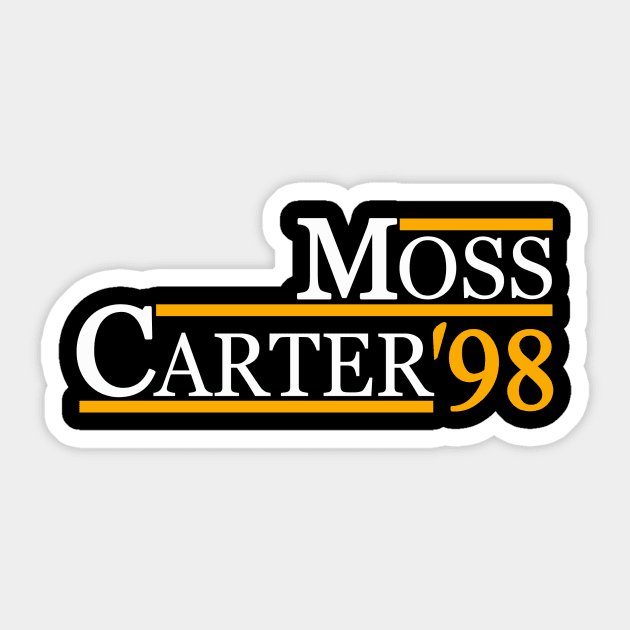Moss Carter '98 Shirt Sticker by TeeDragons